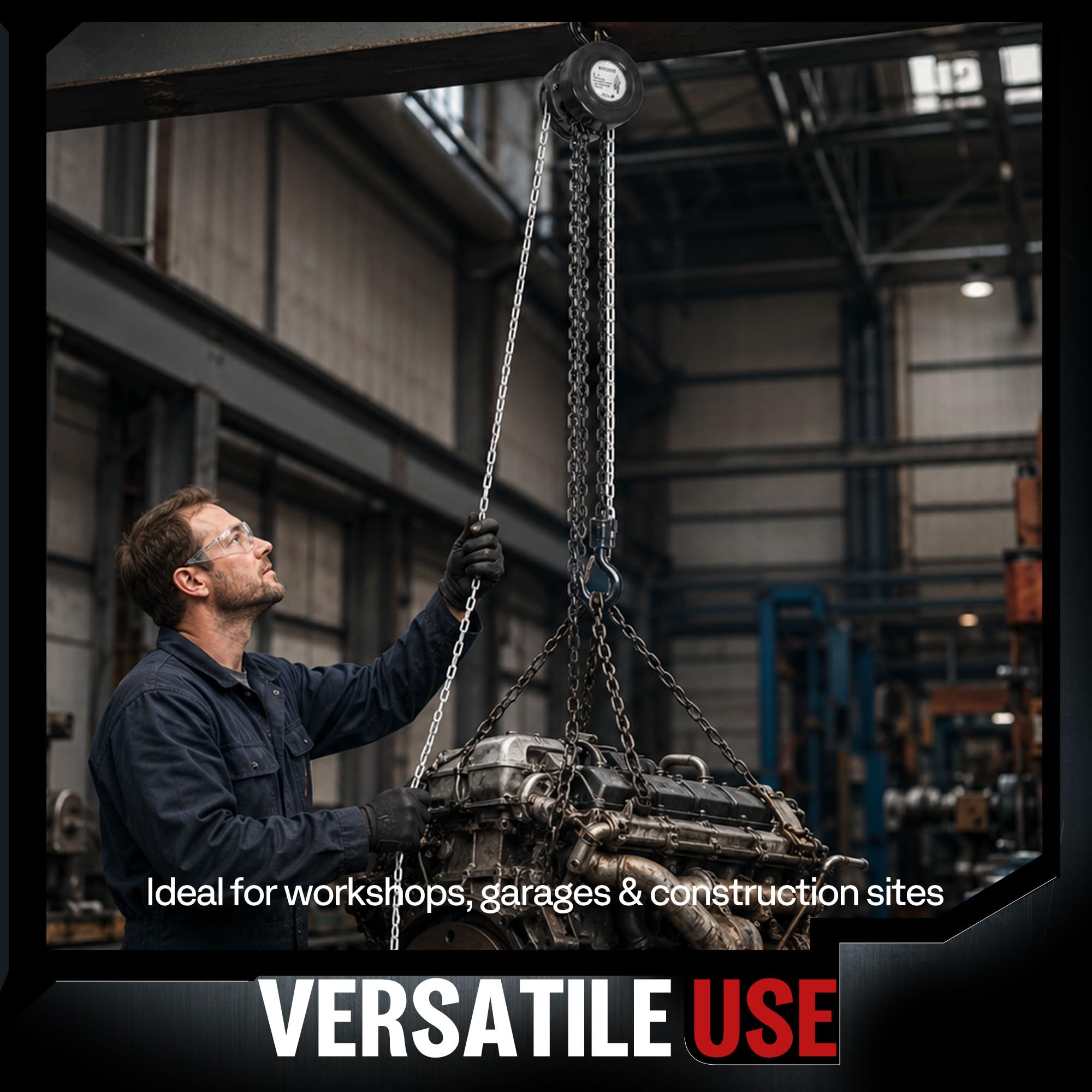 SPECSTAR 1 Ton Hand Chain Hoist - Heavy Duty Lifting -7 SPECSTAR 1 Ton Hand Chain Hoist - Heavy Duty Lifting -7