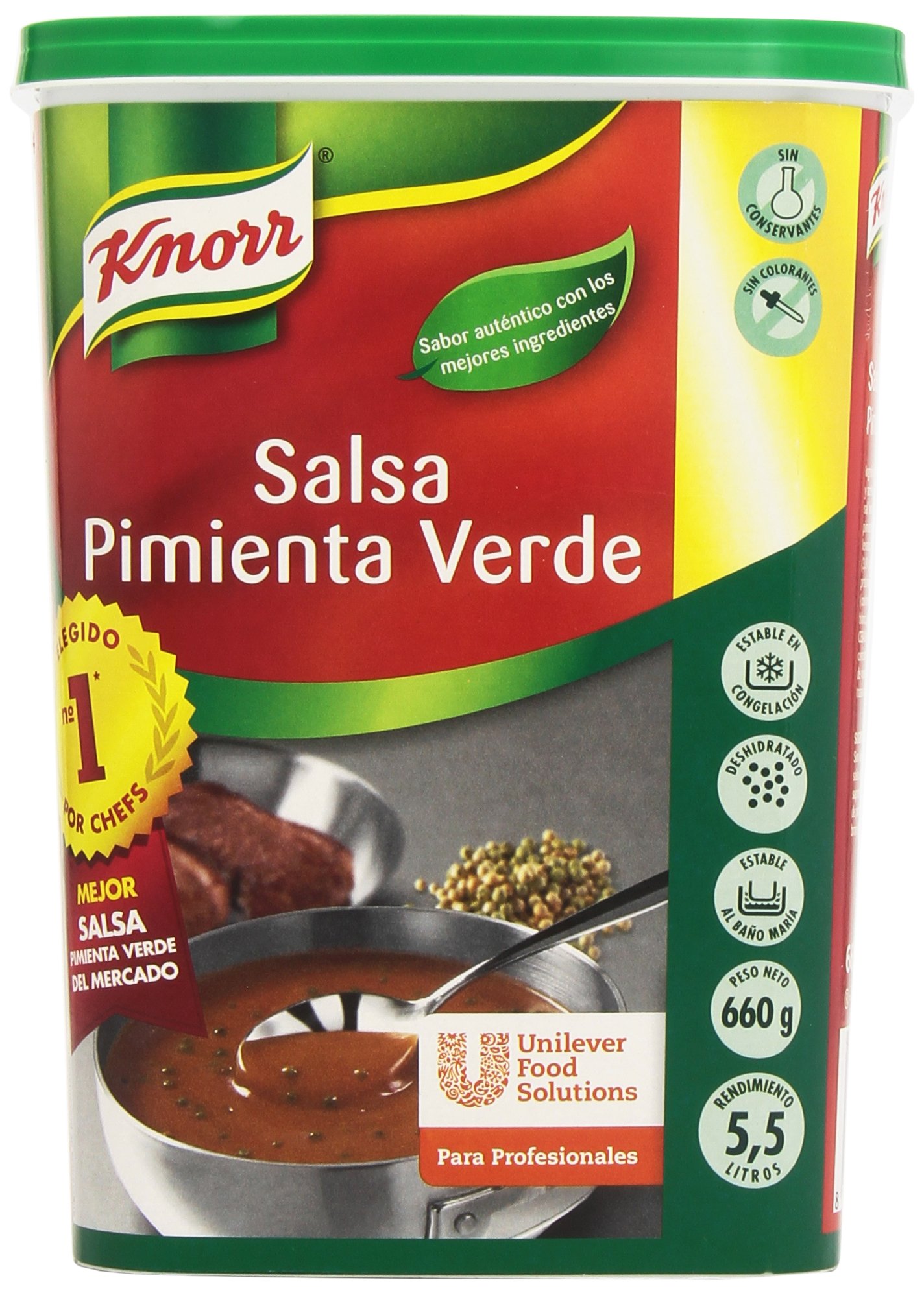 Knorr - Salsa - Pimienta Verde - 660 g