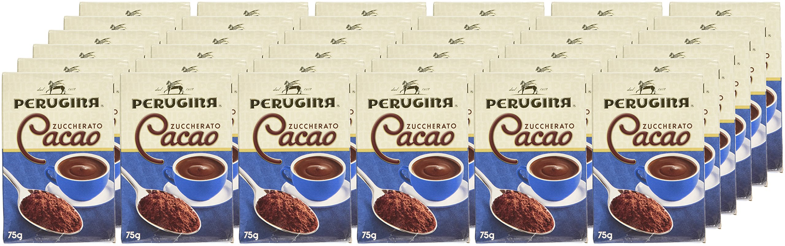PERUGINA Cacao Zuccherato in polvere 75g - [confezione da 36]
