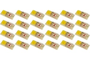 Snap Cheese Trap for Mice with 24-Pack Expanded Cheese-Shaped Spring