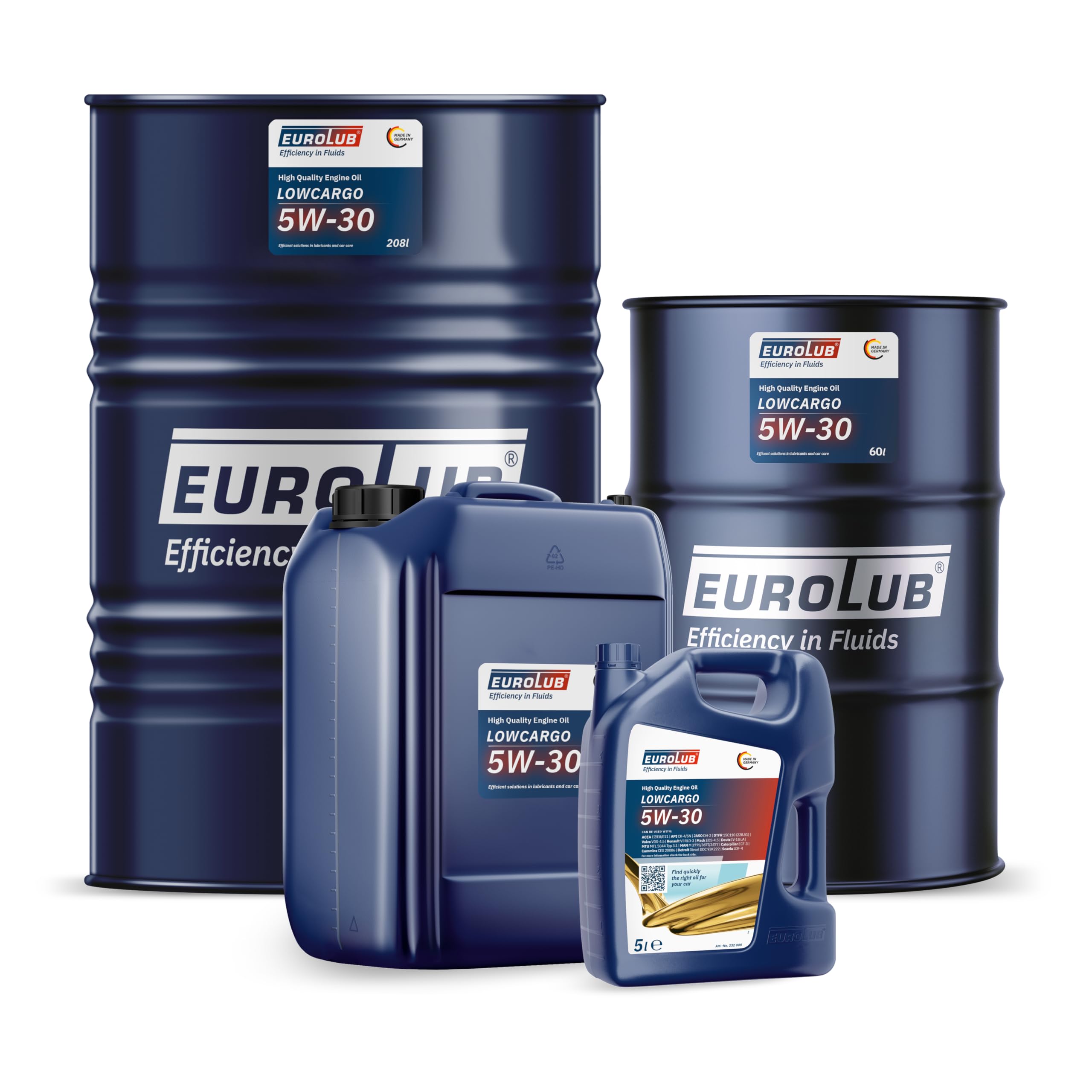 EUROLUB LOWCARGO SAE 5W-30 Motoröl, 5 Liter