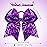 2 Packs Jumbo Cheerleading Bow 8 Inch Large Cheer Hair Bows with Ponytail Holder for Teen Girls Softball Outfit Uniform(Sequin Purple)