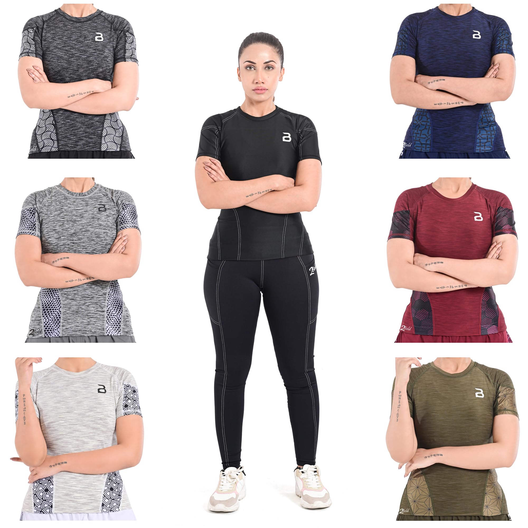 2BOLD Women’s BJJ Grappling Rash Guard Compression Shirts, UPF 50+ Jiu Jitsu No-Gi, Shirt, Athletic, MMA, BJJ Rash Guard