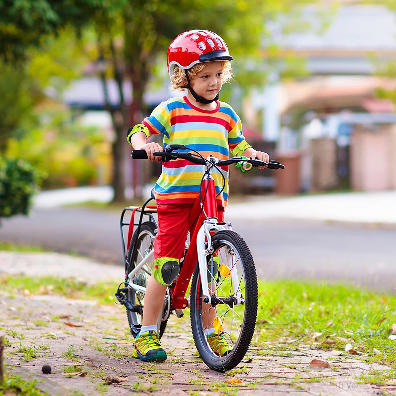 Set di 6 Protezioni per Bambini, Set di Protezioni in Linea, per Pattinaggio, Skateboard