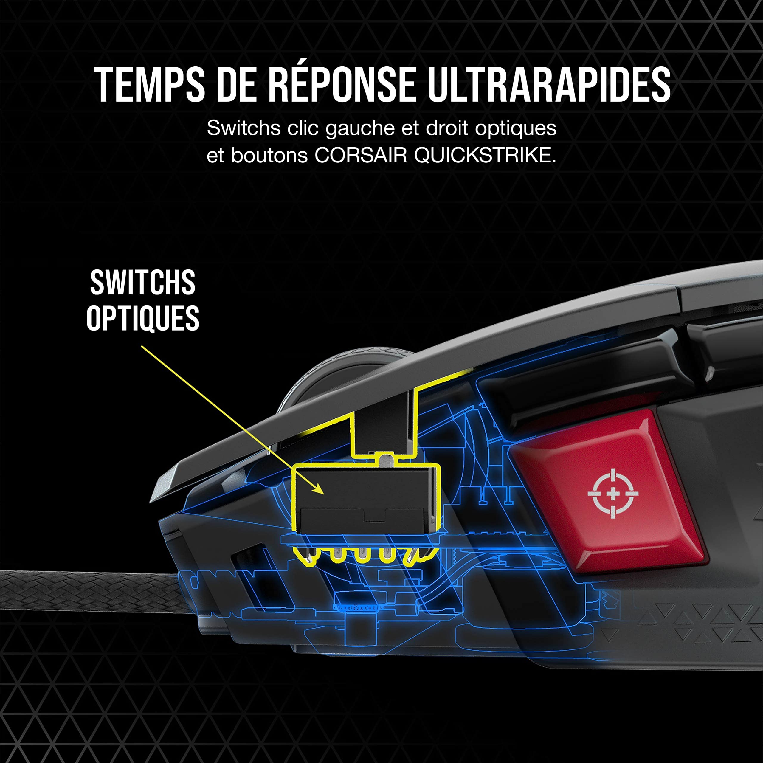 Corsair M65 RGB ULTRA Souris Gaming FPS Personnalisable – Noir