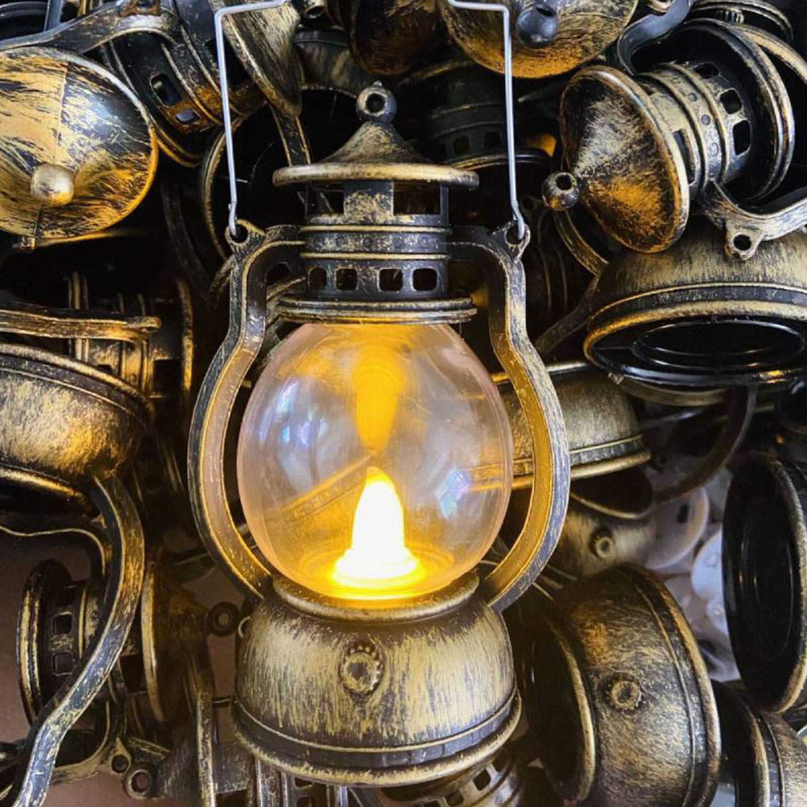 Mini Petroleumlampe Deko - Retro-Stil Für Puppenhaus & Diorama