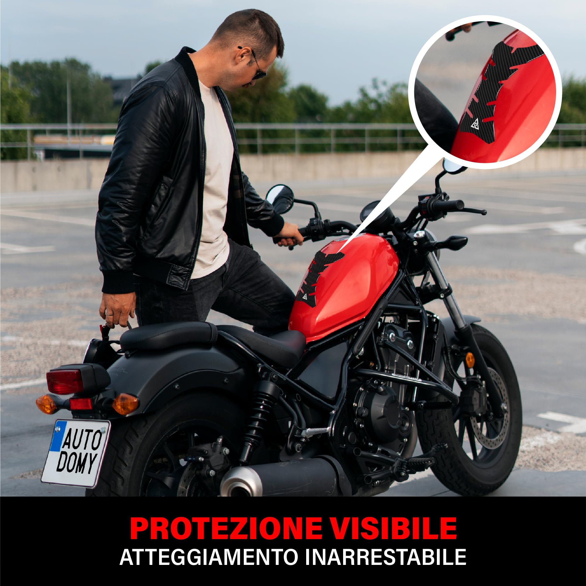 PARASERBATOIO TANK PAD ADESIVO SERBATOIO 3D MOTO BANDIERA ITALIA