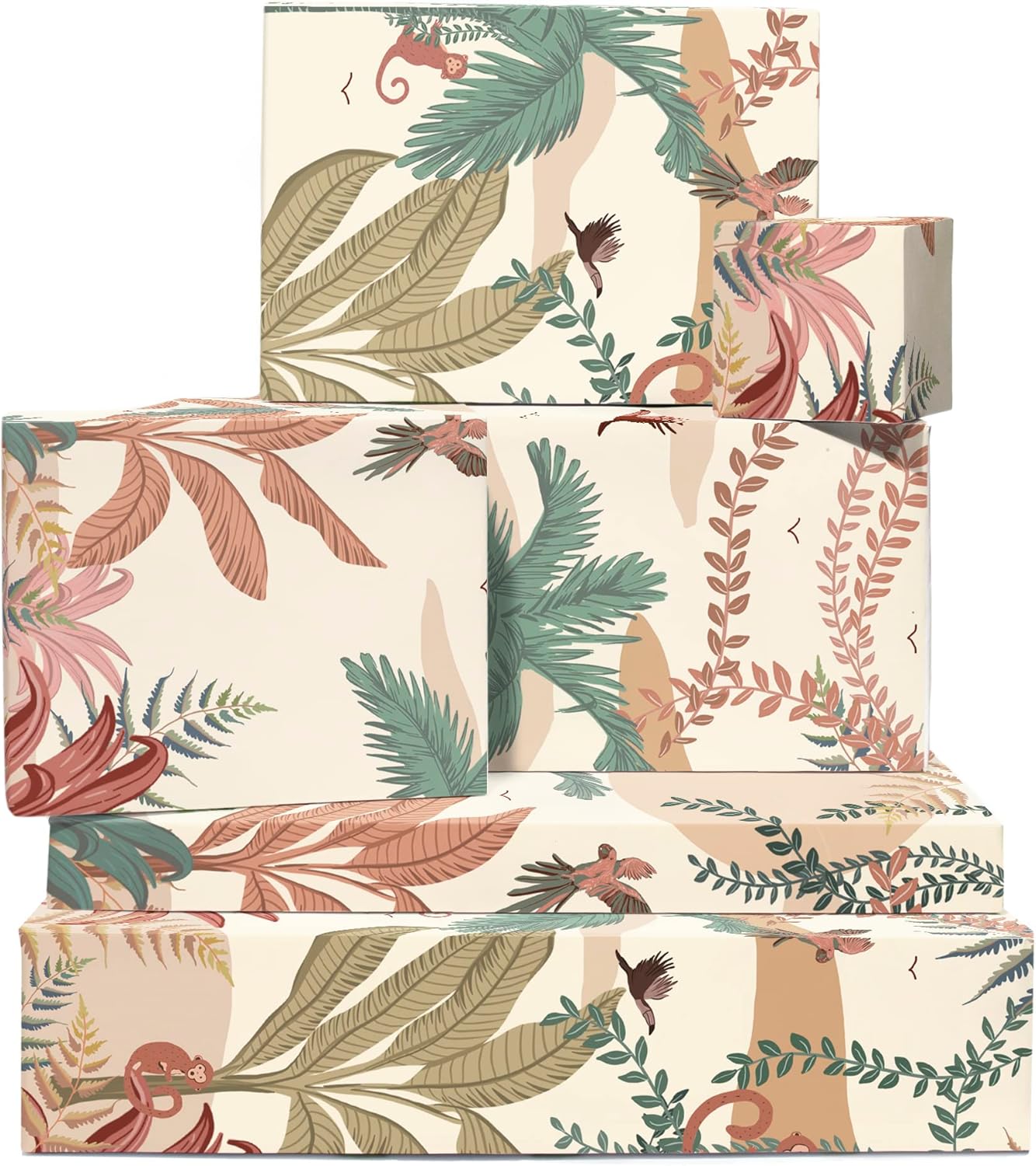 CENTRAL 23 Jungle Wrapping Paper 6 Sheets of Gift Wrap