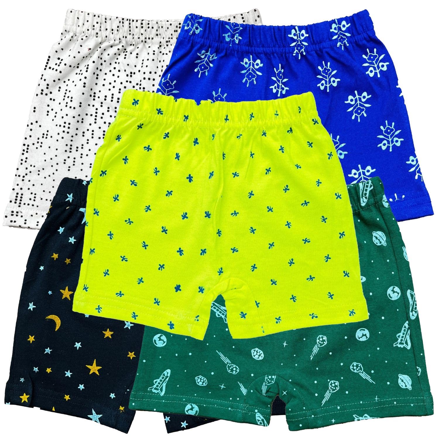 MYO Kids Printed Unisex Bloomers Underwear 100% Cotton Soft Comfortable | Skin Friendly | Innerwear |(Pack of 5)-image-47