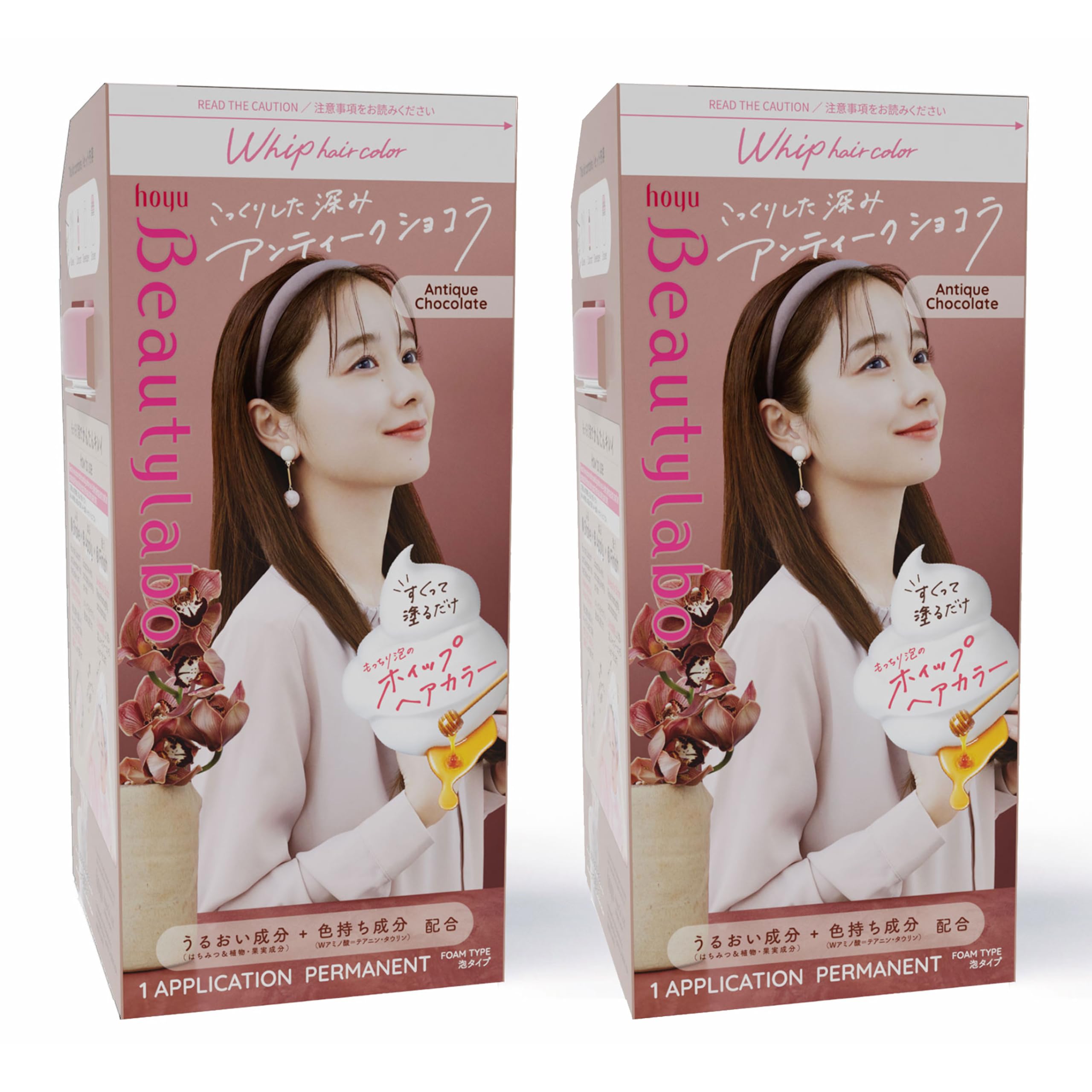 Hoyu Beautylabo Whip Antique Chocolate - 2 Pack