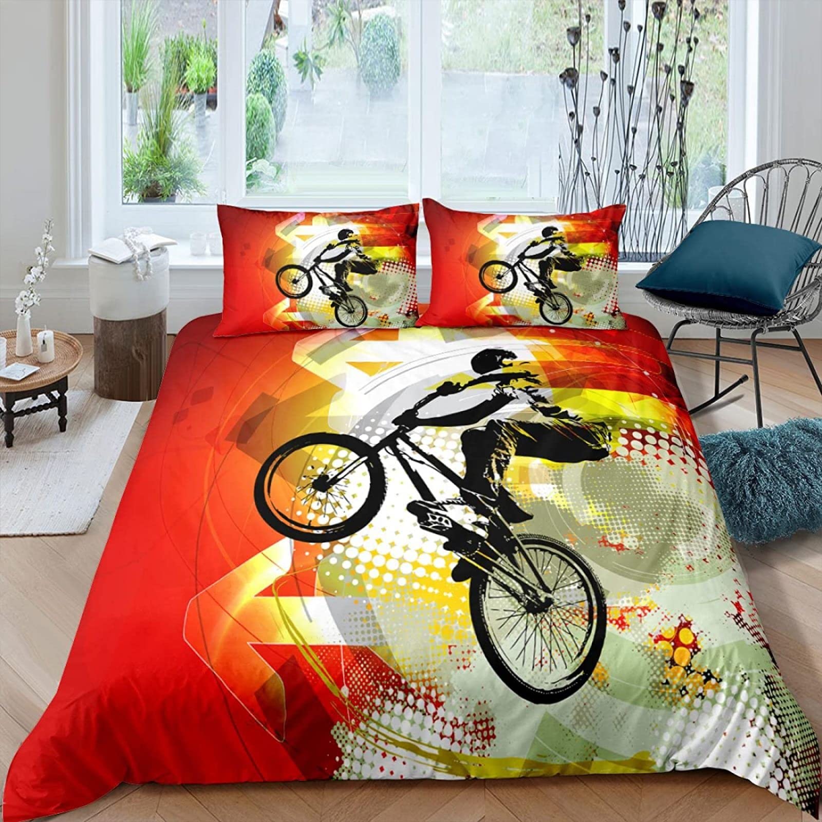 Housse de couette BMX 220x240 pour lit 2 personnes