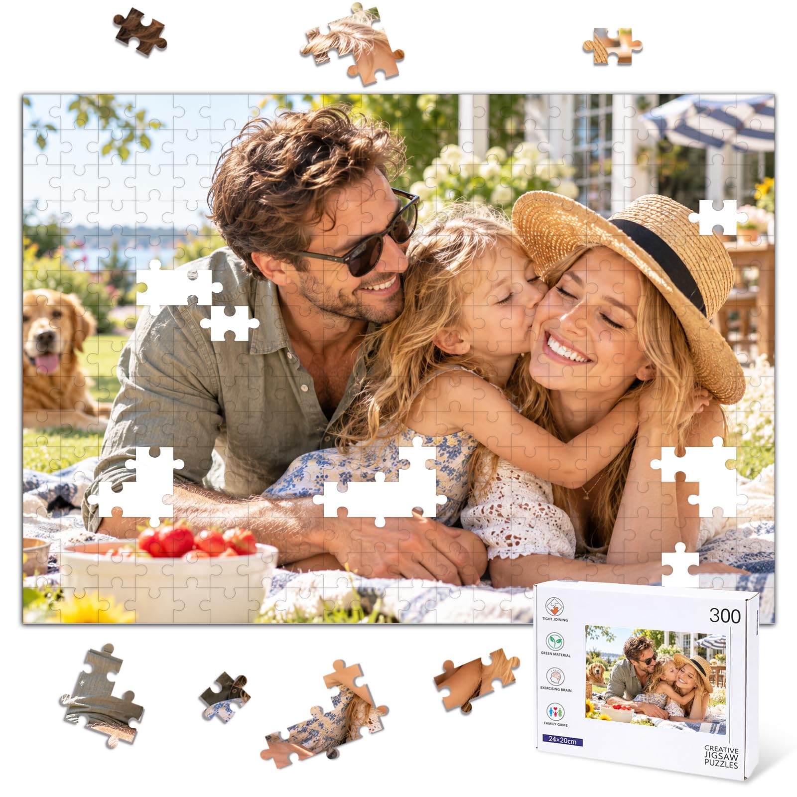 Custom Photo Puzzle, Personalized Jigsaw Puzzles from Picture 300 Pieces