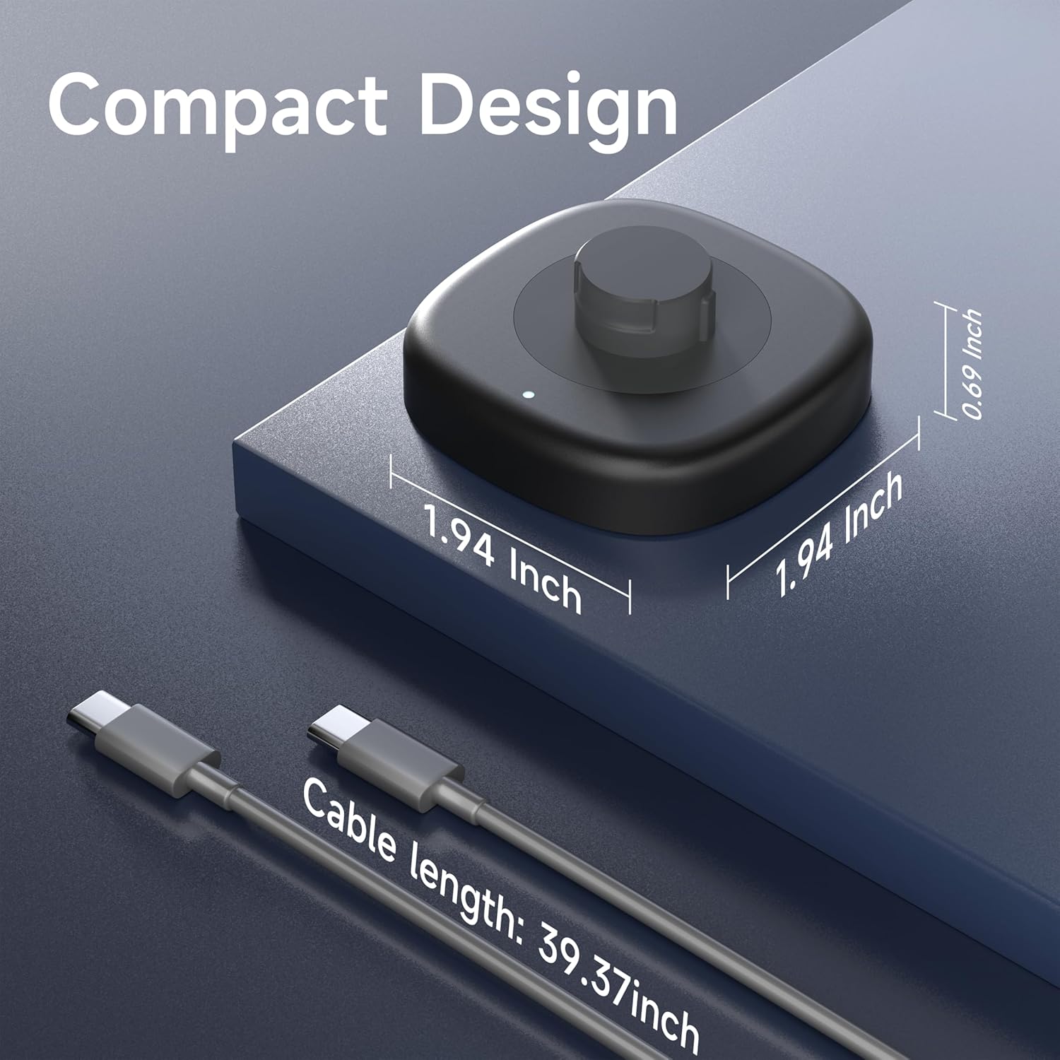 Smart Ring Charger Compatible with Ou-ra Ring 4, Fast Charging Dock and Type-C Cable (Size 12)