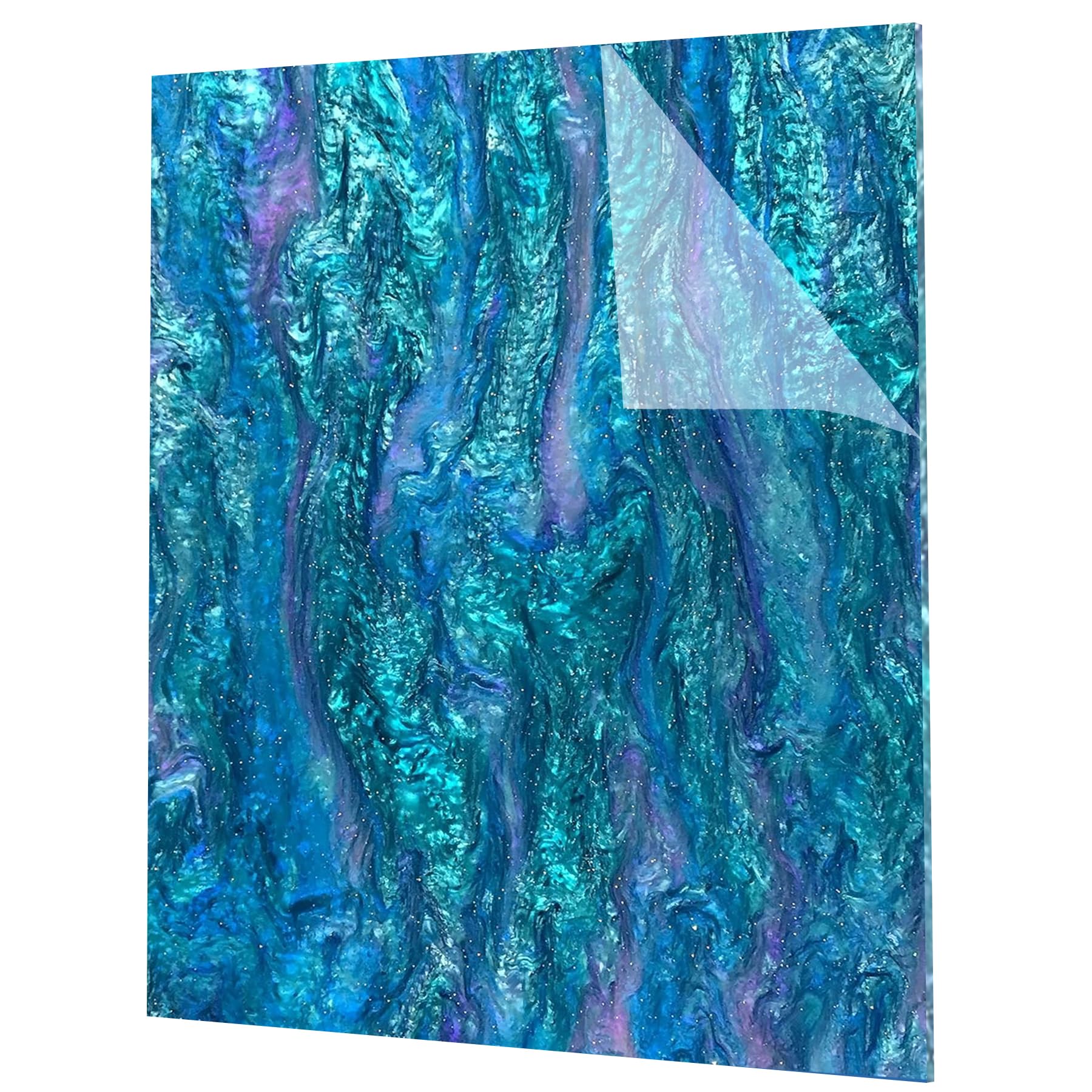 Glitter Acrylic Sheets - 6 Colors, Nebula Swirls -26