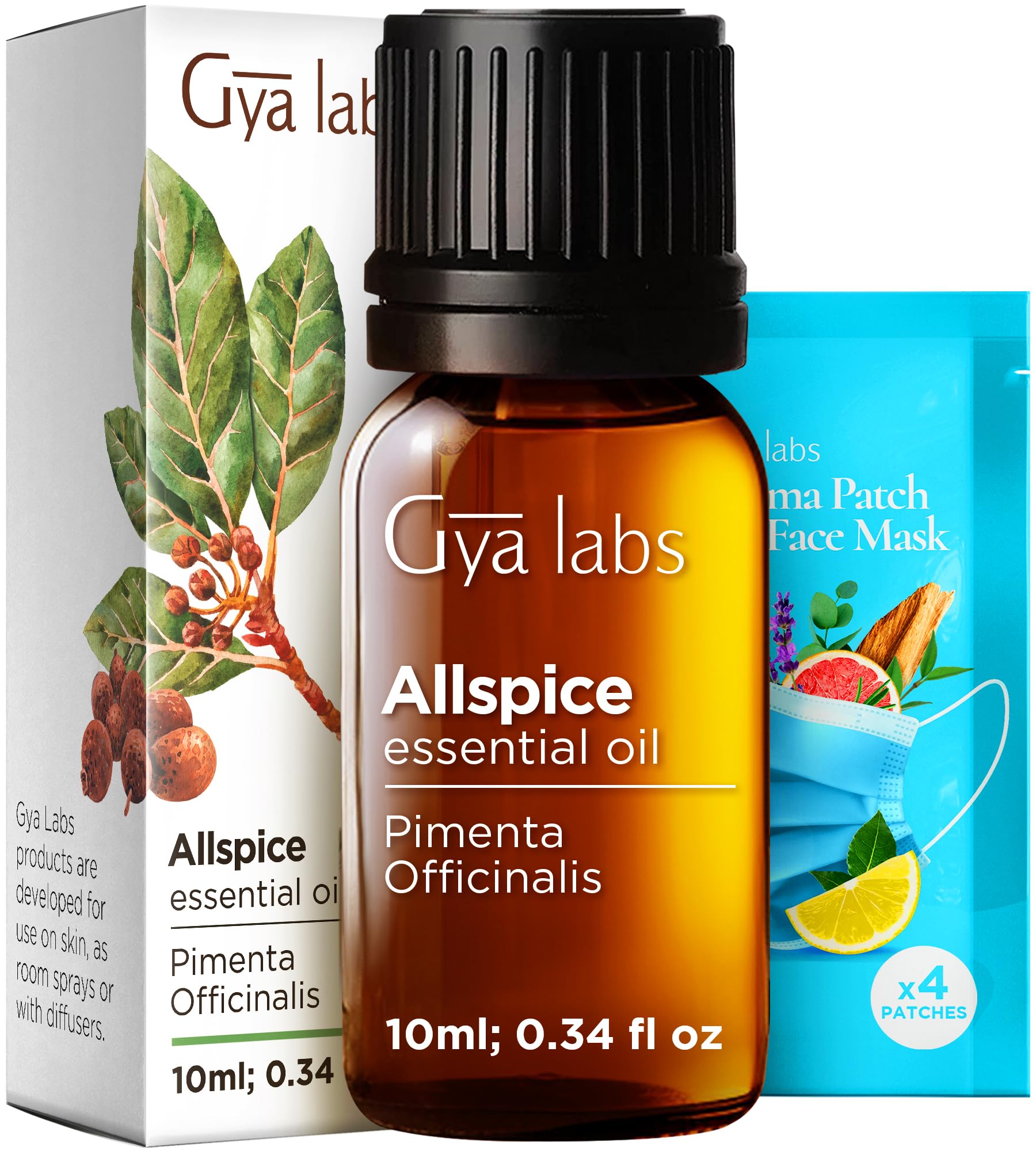 Gya Labs Allspice Essential Oil for Hair, Skin, Diffuser & Candle Making Scent (0.34 Fl Oz) - main product image
