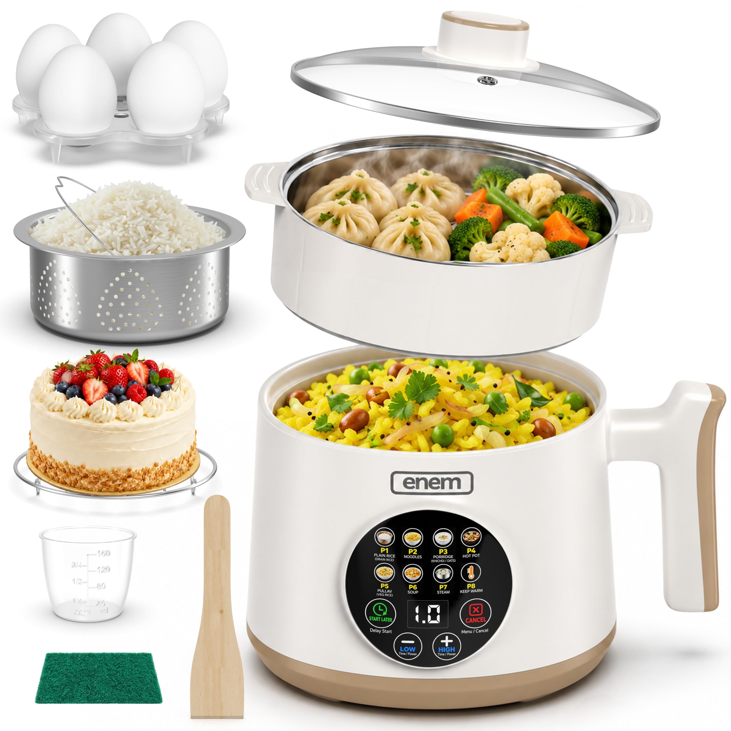 ENEM Portable Electric Kettle - 450ml -5