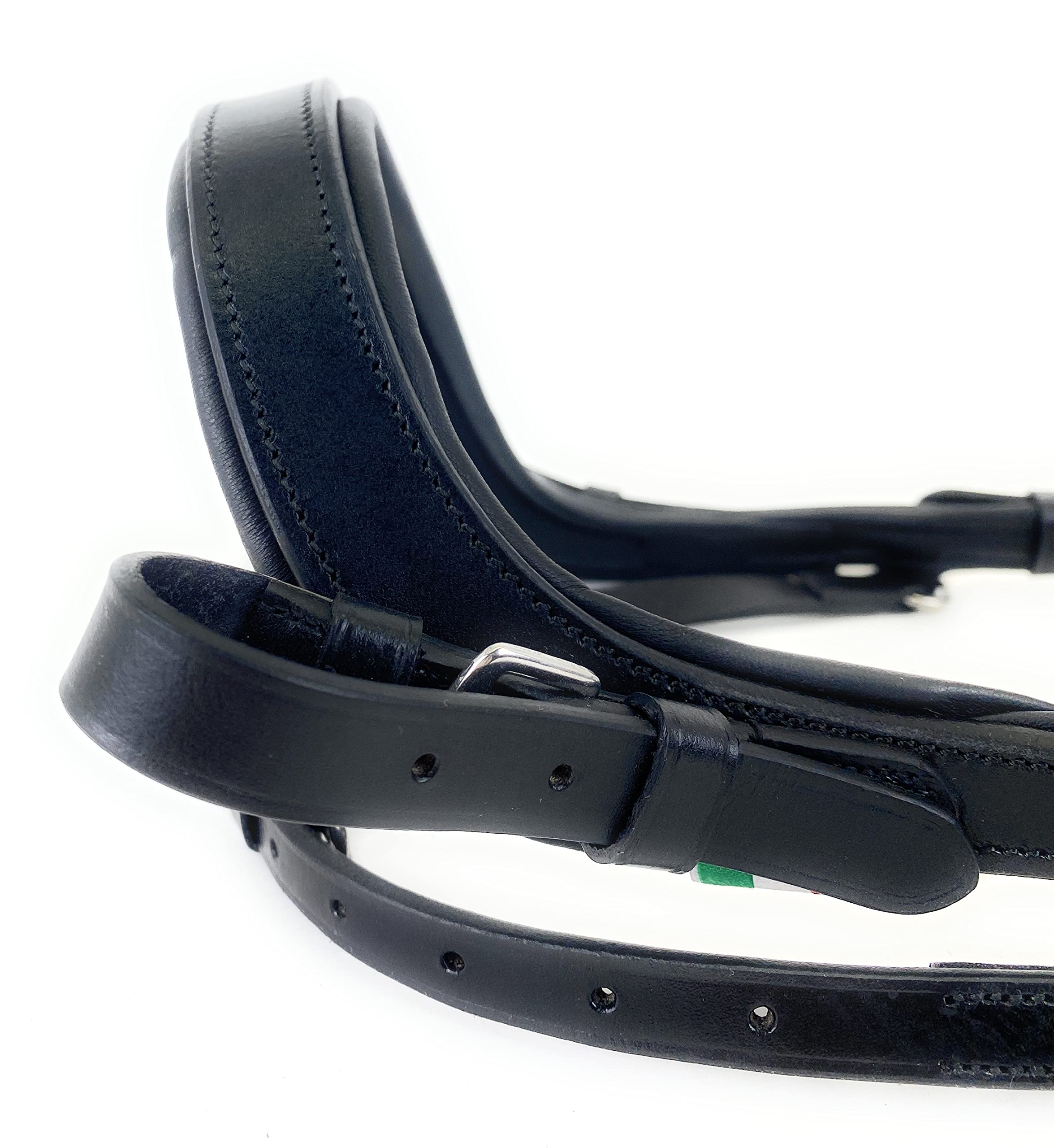 Horses, Briglia per Equitazione Modello Tasting Anatomic, in Morbido Cuoio con Forma Anatomica, Segue Le Forme della Testa del Cavallo