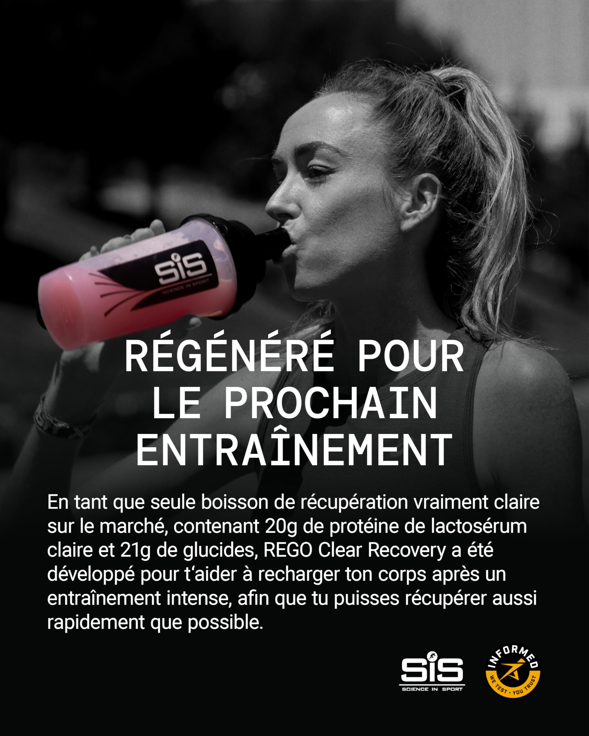 Science in Sport Rego Clear Isolate Poudre 1,38kg Framboise & Airelle - Poudre boisson récupération avec glucides, protéines et vitamines, soutient un entraînement efficace