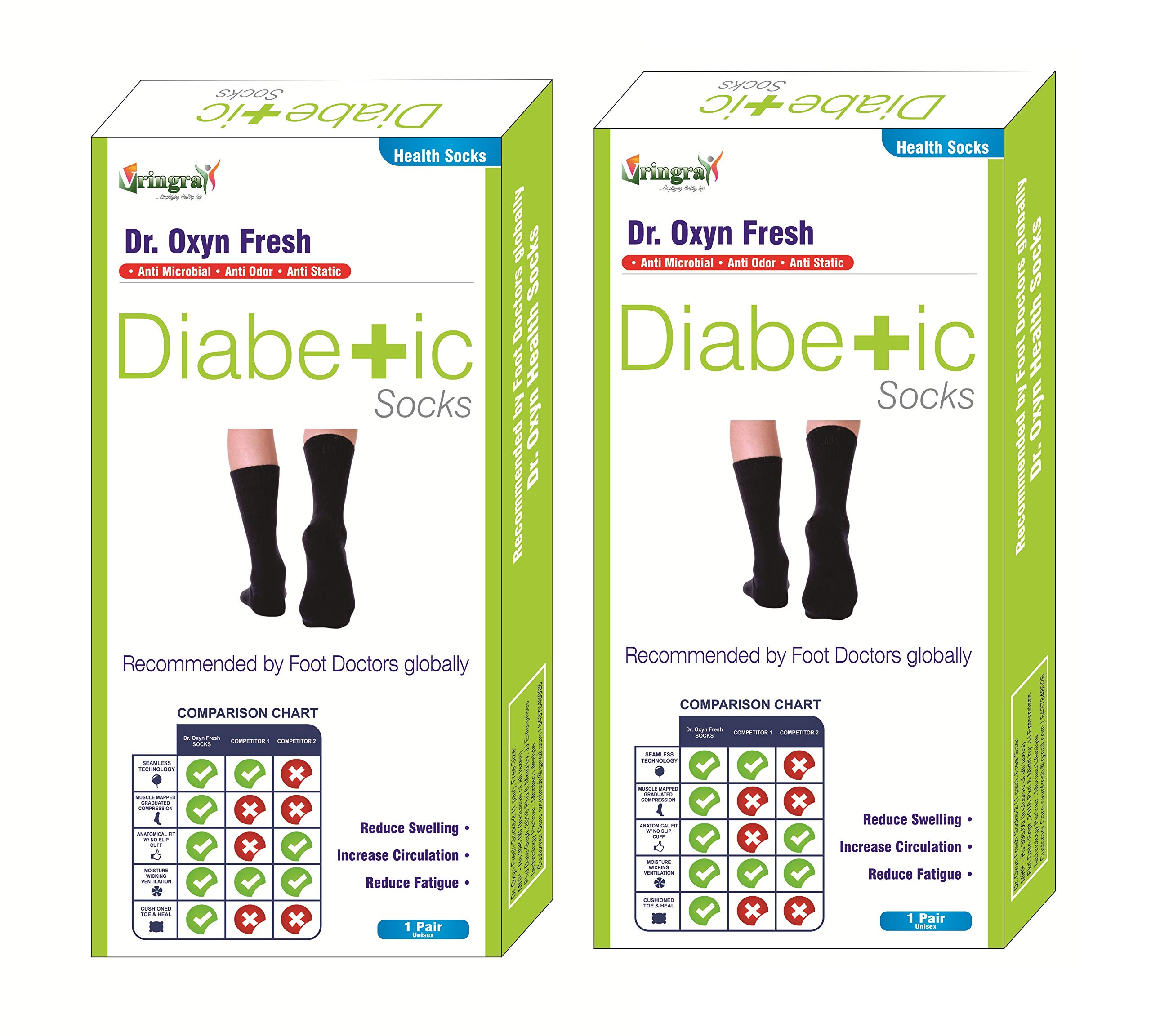 Dr OXYN Diabetic Care Socks For Men & Women - Diabetic Care Socks For All Age People - Care Of Feet - Diabetic Care Socks (Pack Of 2) (B08152NRQM) Amazon Price History, Amazon Price Tracker