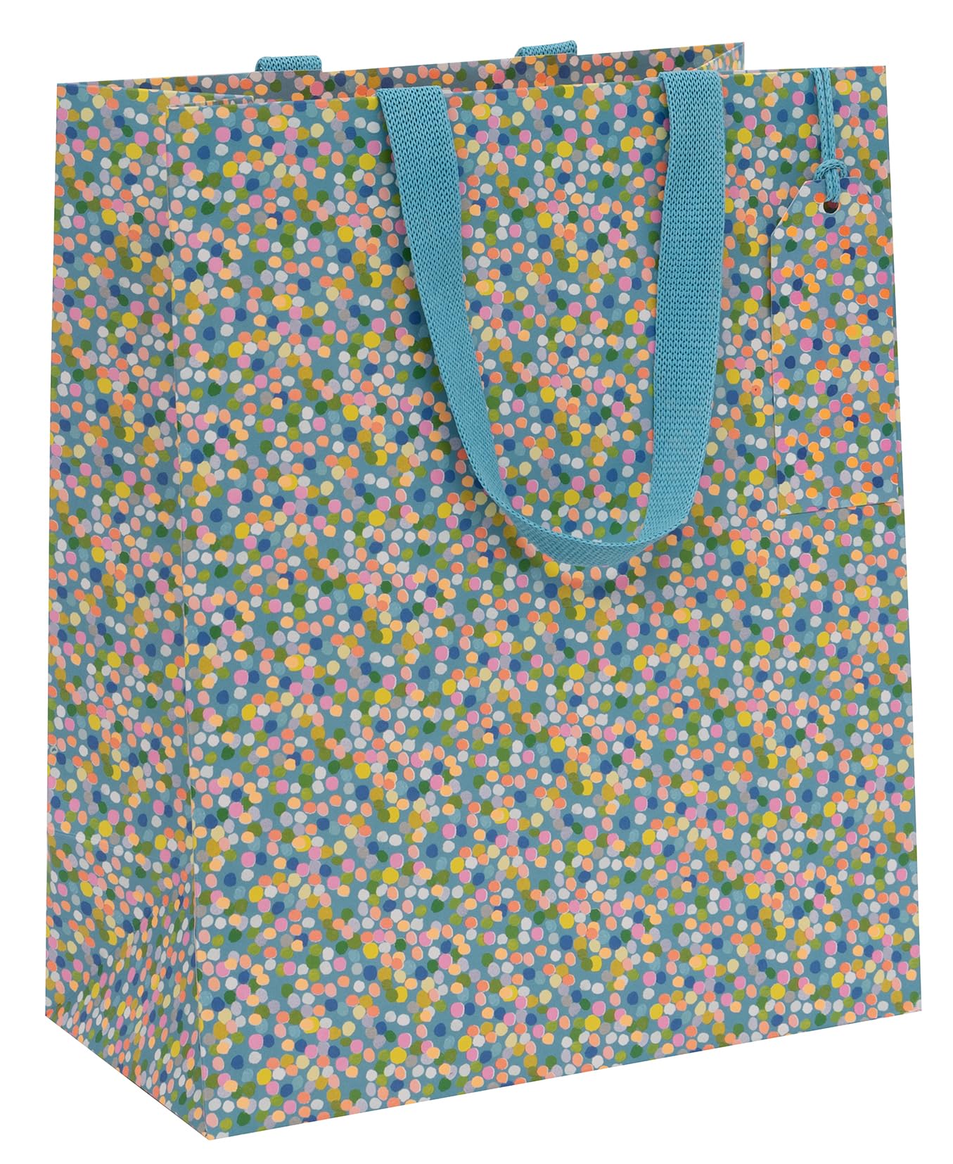 Glick Large Gift Bag - Dotty Blue Design - 260 x 315 x 135mm