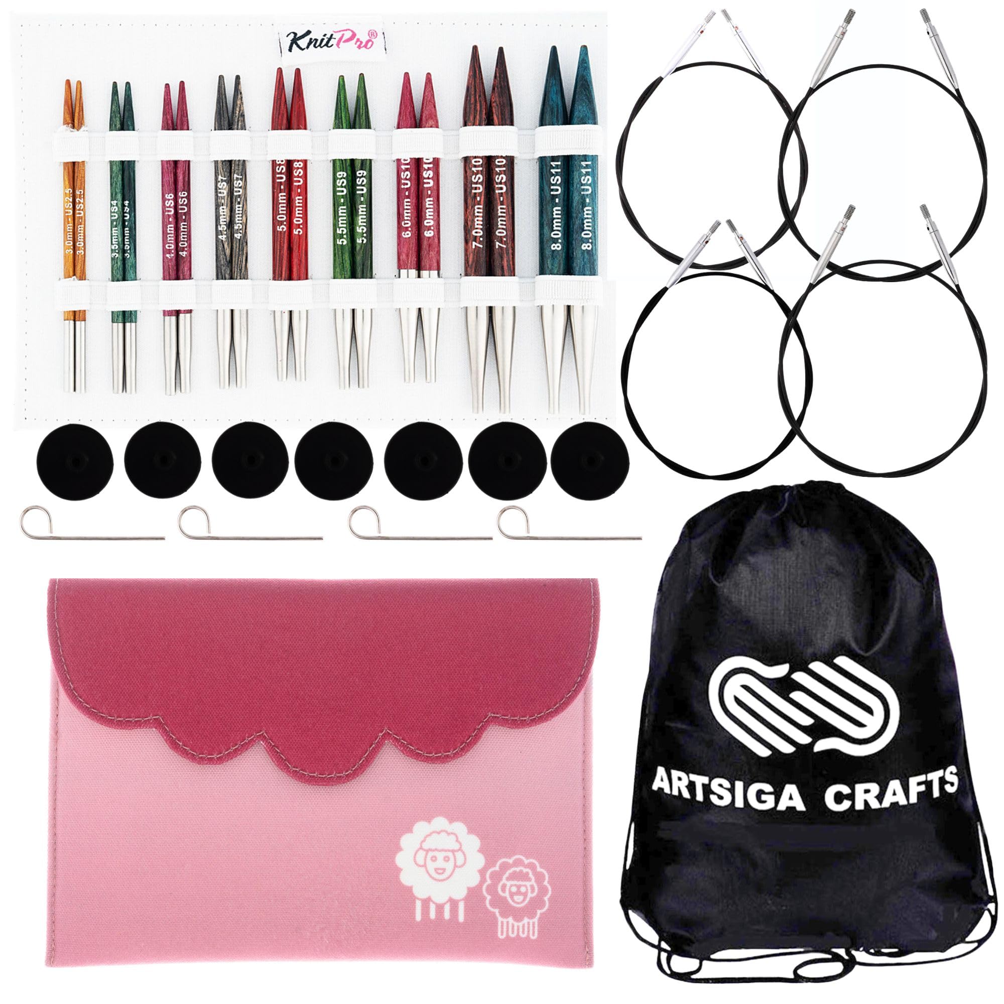 Amazon.co.jp: KnitPro Dreamz デラックスセット 4インチ 丸編み針