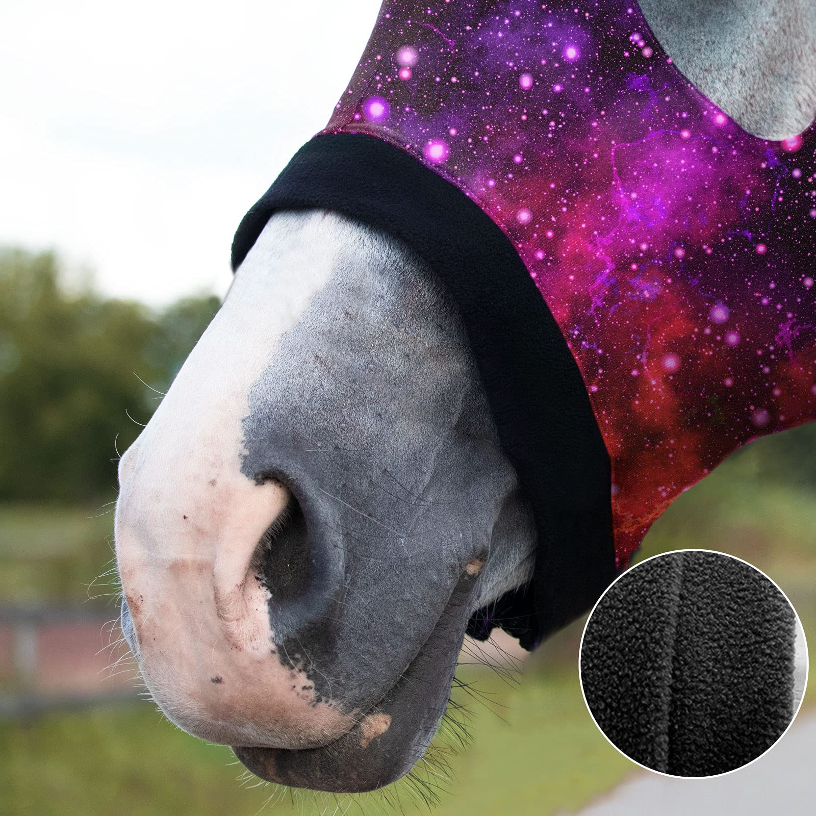 Harrison Howard Horse Stretchy Head Hood con cerniera Vast Cosmos