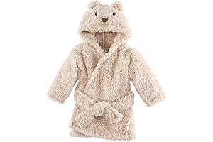 Cozy Nursery Companion: Baby Plush Animal Face Bathrobe