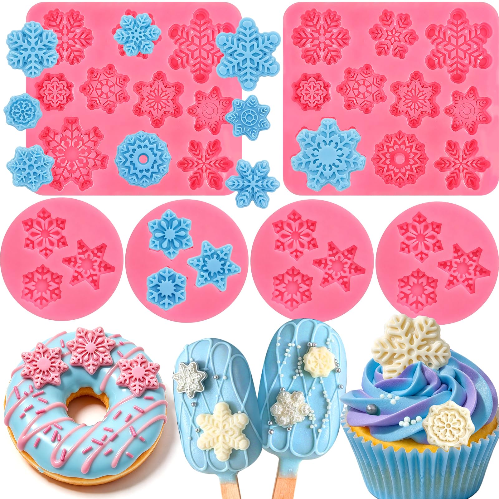 Moon Star Silicone Molds - Cake & Candy Decor -11 Moon Star Silicone Molds - Cake & Candy Decor -11