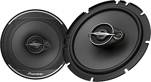 Pioneer A-Series TS-A1671F - Altavoces de 3 vías de 6.5 pulgadas (par) - 320 W máximo, sonido equilibrado + agudos suaves, graves mejorados,