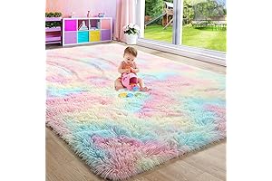 Fluffy Rainbow Rug: A Delightful Addition to Any Room