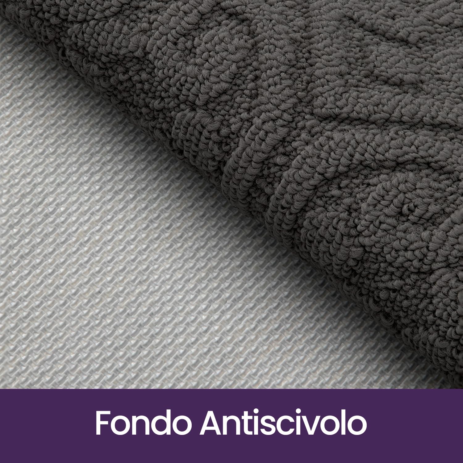 DEXI Zerbino Ingresso Interno 60 x 90 cm, Grigio Carbone