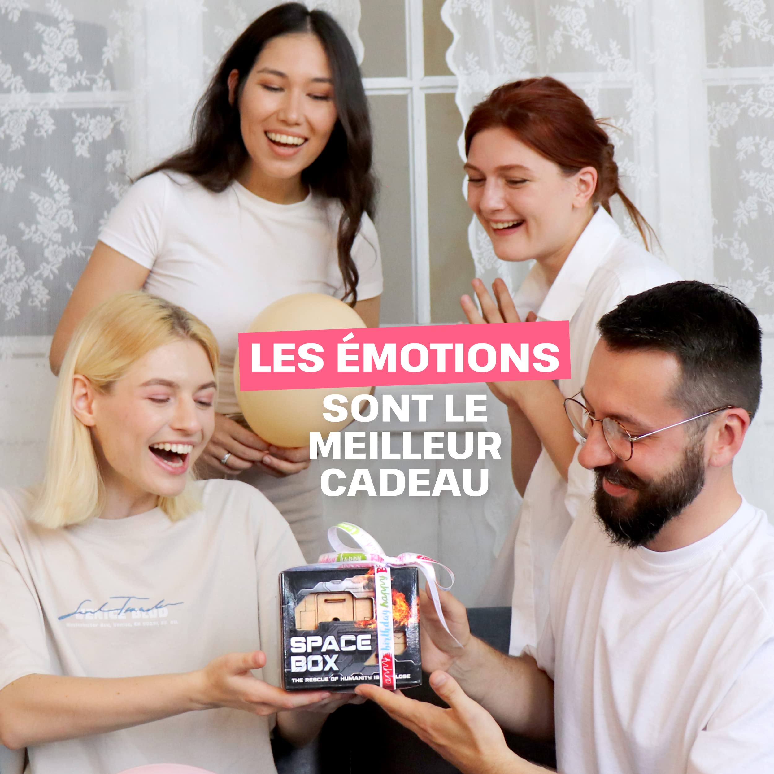 ESC WELT Space Box - Boîte d'énigmes en de Bouleau - Puzzles 3D pour Adultes - Casse-tête avancé en Bois pour Les Fêtes d'anniversaire et Les Soirées en Famille - Boîte à Puzzles en Bois