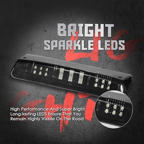 Miniatura 2 de Lámpara de carga LED de doble fila impermeable de 3 tercera cola de freno trasero de repuesto para Ford F-150 Lincoln Mark LT 2004 2005 2006 2007