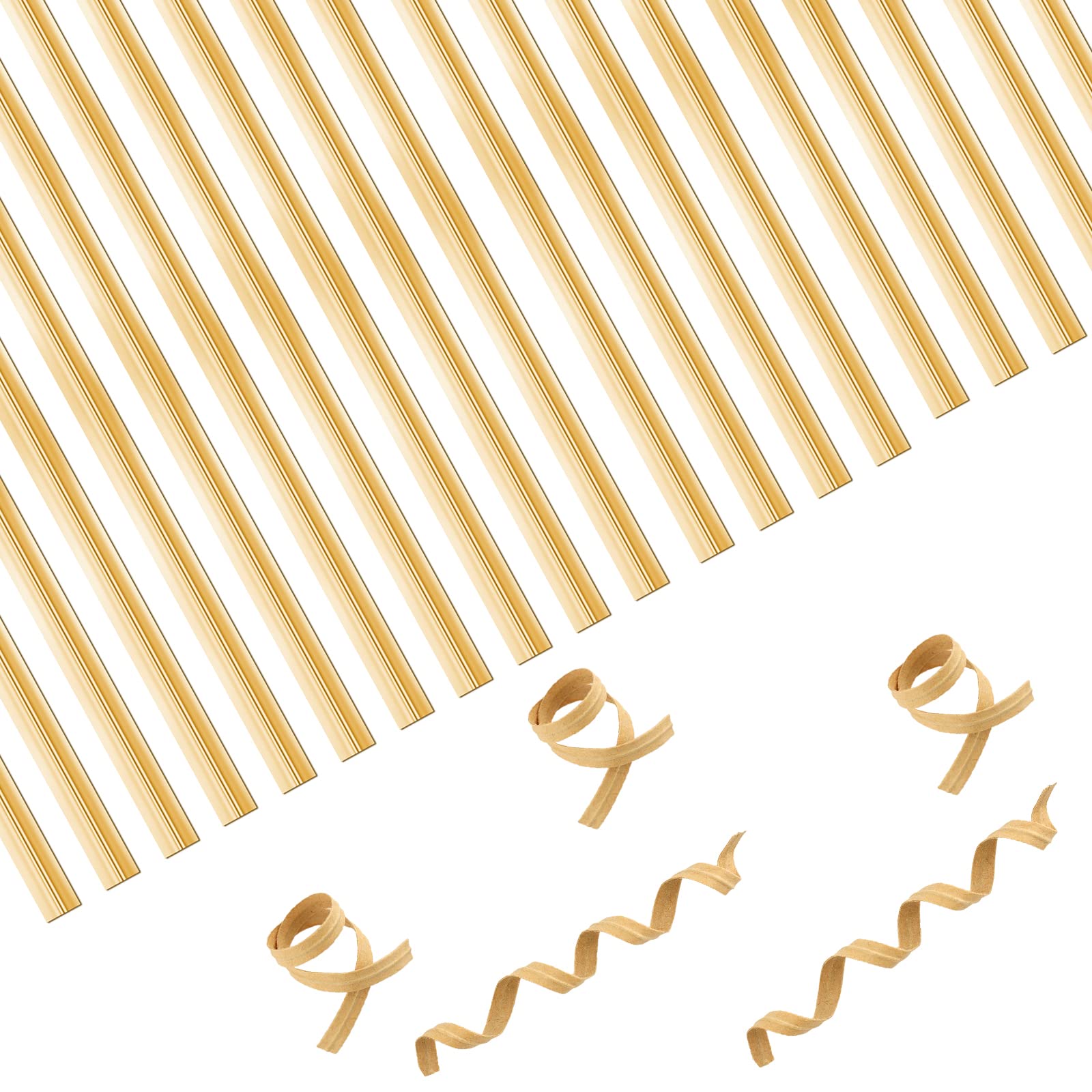 1000 Fascette In Carta Kraft Con Filo Metallico - Riutilizzabili Per Piante, Feste E Regali - Foto 11