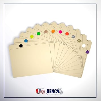 Kenco Color Coding Circle Dot Sticker Labels on a roll (Bright Green, 1 INCH 1000 Stickers)