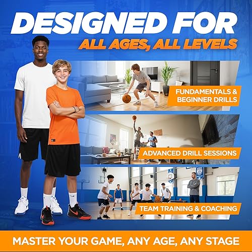 Miniatura 8 de Baloncesto silencioso tamaño oficial 7 (29.5 pulgadas) 95% de rebote mejorado, baloncesto interior ultra silencioso con agarre y ranuras de tacto