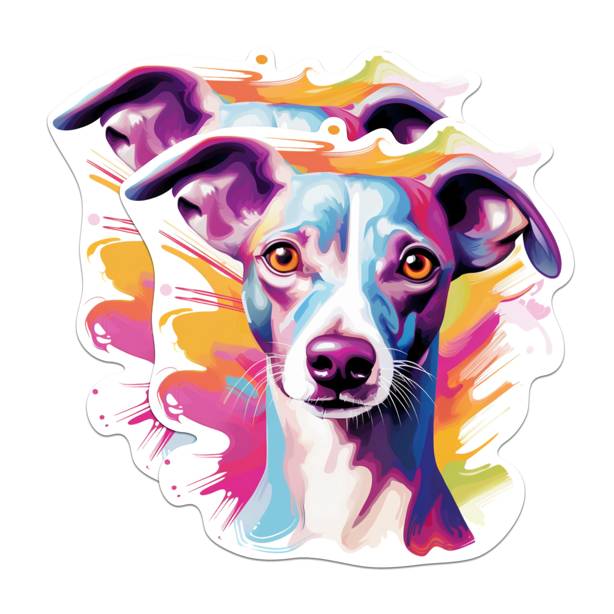 (2 Pack) Italian Dog Breed Stickers - 5 Inches On Longest Side - Choose from Over 100 Dog Breeds - for Cars, Trucks, Skateboards, Laptops - Made in USA - BMCS1885