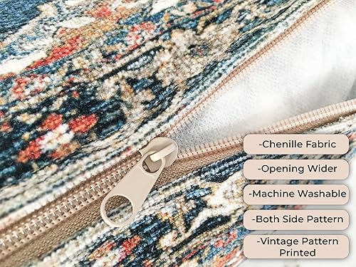 Miniatura 2 de TurkishRug - Kingdom Pattern Handmade Kilim Cushion Cover Ethnic Pattern Farmhouse Soft Pillow Cover Washable Printed Home Dekor Decorations Bedroom