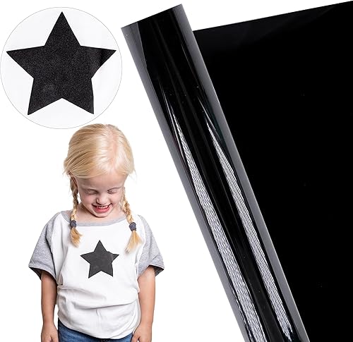 Miniatura 2 de 18 hojas 3D de transferencia de calor de vinilo negro  12 x 10 pulgadas con hoja de transferencia de teflón  Vinilo hinchado para camisetas, ropa,