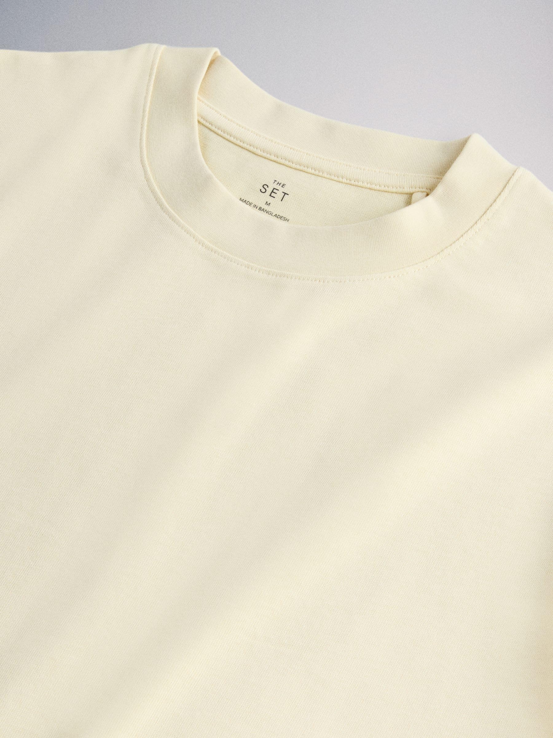 THE SET Damen t Schweres, kastiges T-Shirt, 4er-Pack