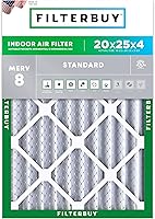 Vista 140 de Filterbuy 15x20x1 Air Filter MERV 8 Essential Dust & Allergy Defense (1-Pack), Electrostatic Pleated HVAC AC Furnace Filters Replacement, Made in