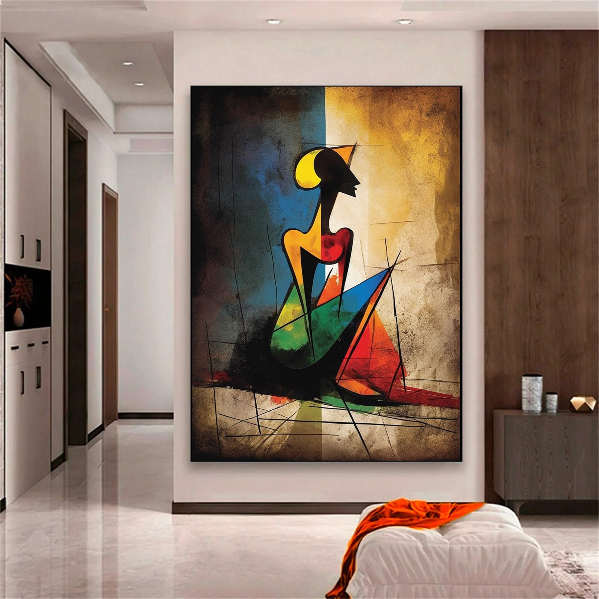 Tableau abstrait sur toile pour habiller un grand mur vide - 8
