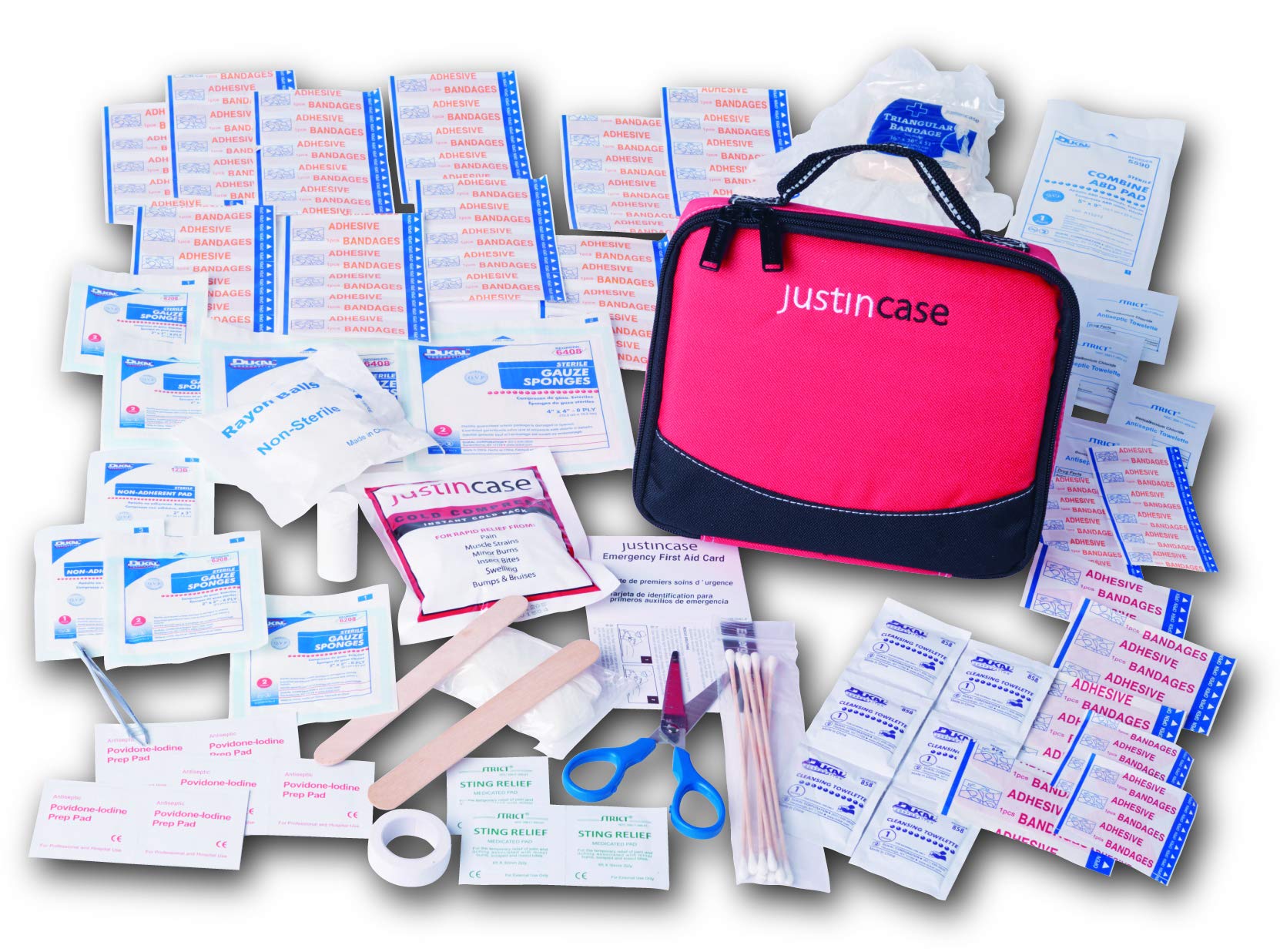 First Aid Kit 125 Pieces – Compact Emergency First Aid Kit for Roadside Emergencies