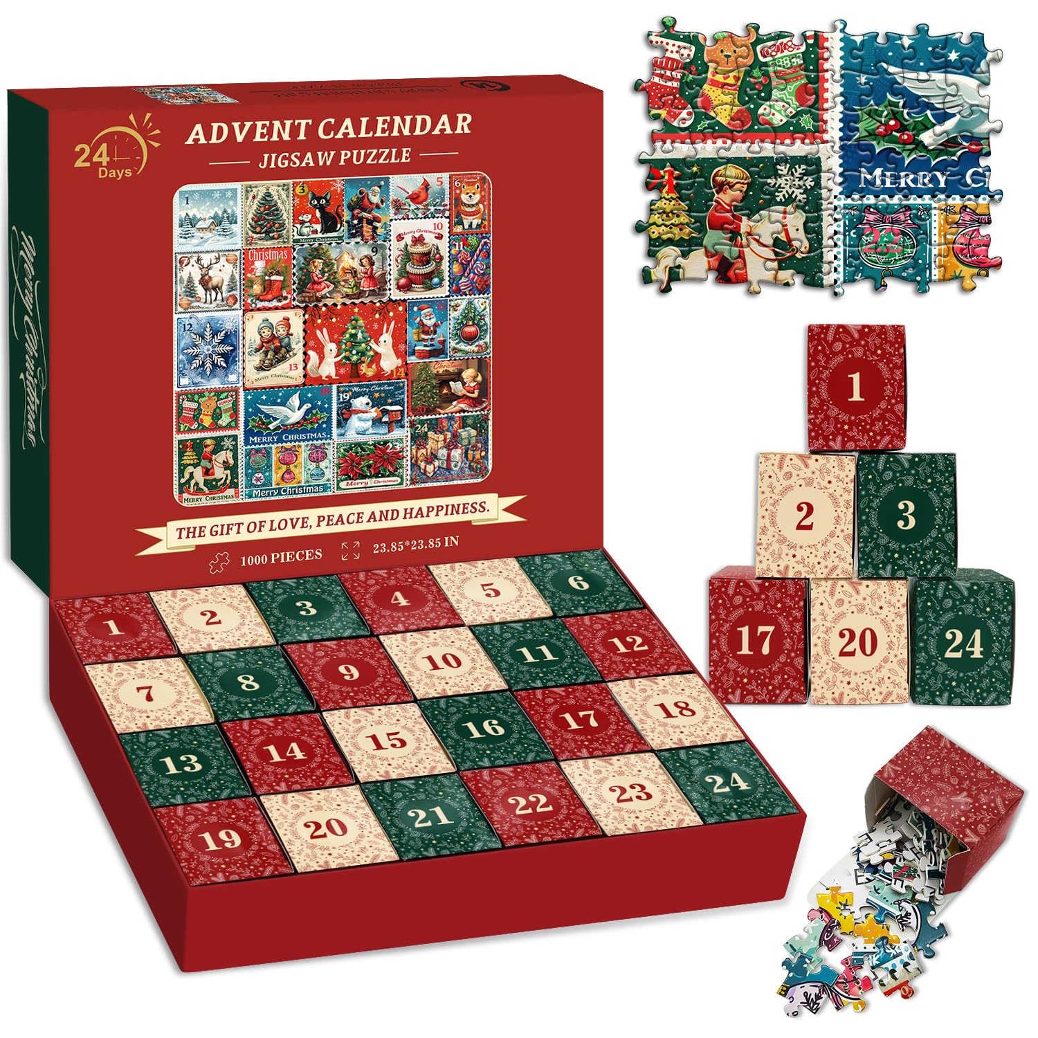 Advent Calendar 2025 Christmas Puzzles For Adults 1000