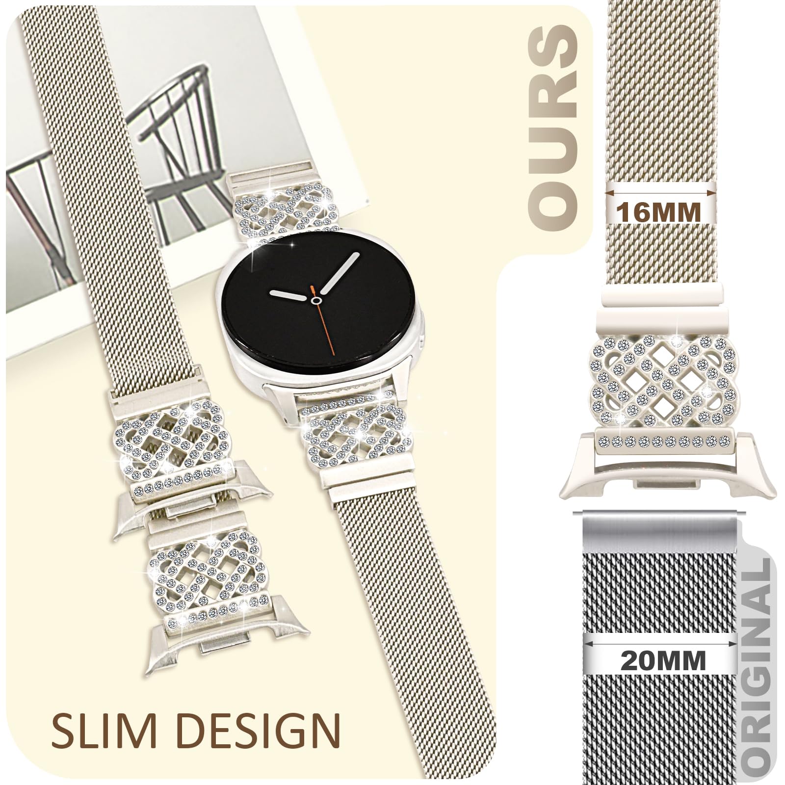 Bling Mesh Loop Smartwatch-Armband