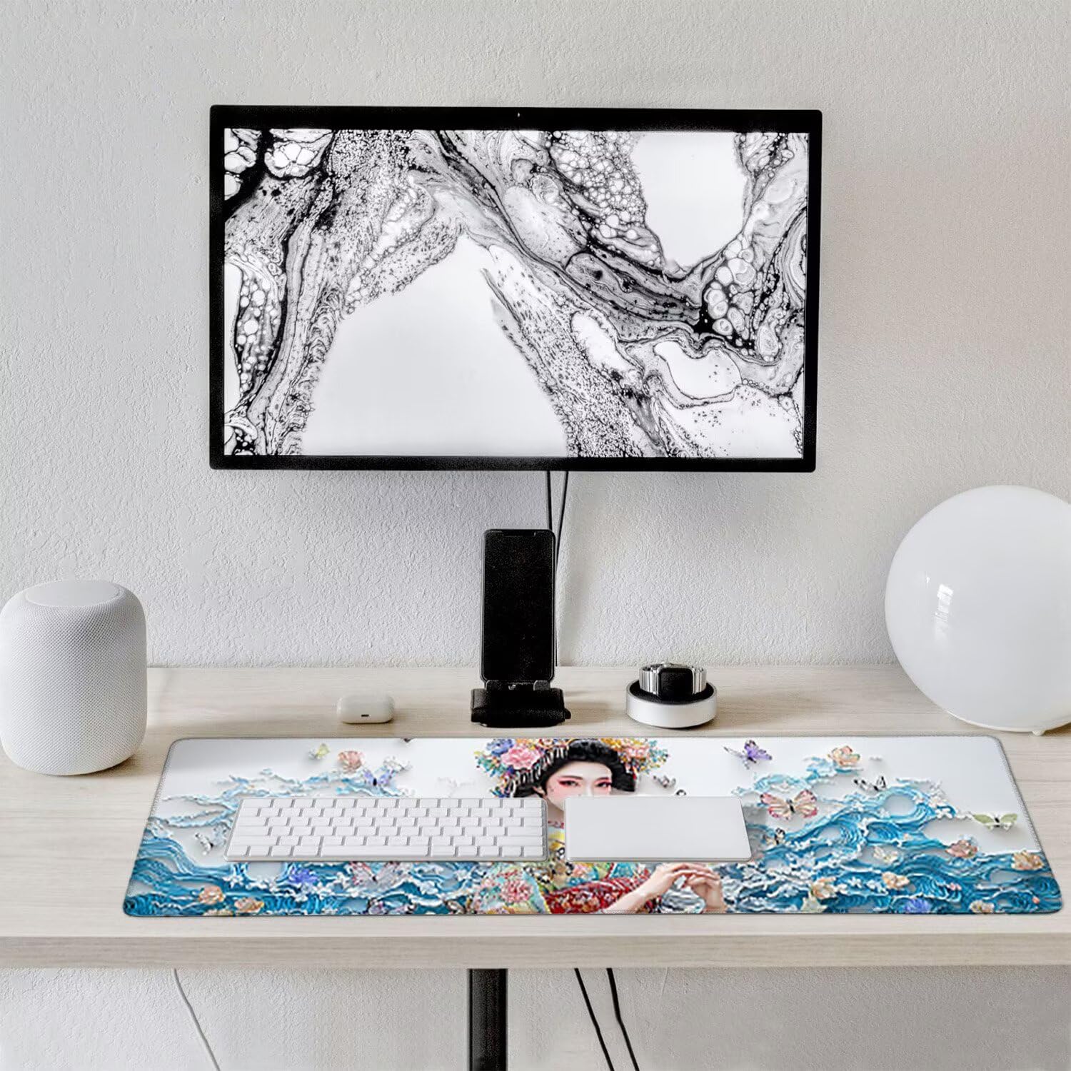 Podkładka pod mysz do gier, 1400 x 600 mm XXL Podkładka pod mysz do gier, duża, antypoślizgowa, wodoodporna, iExtended długa podkładka pod mysz do klawiatury XXL, akcesoria biurowe, do gier, komputera
