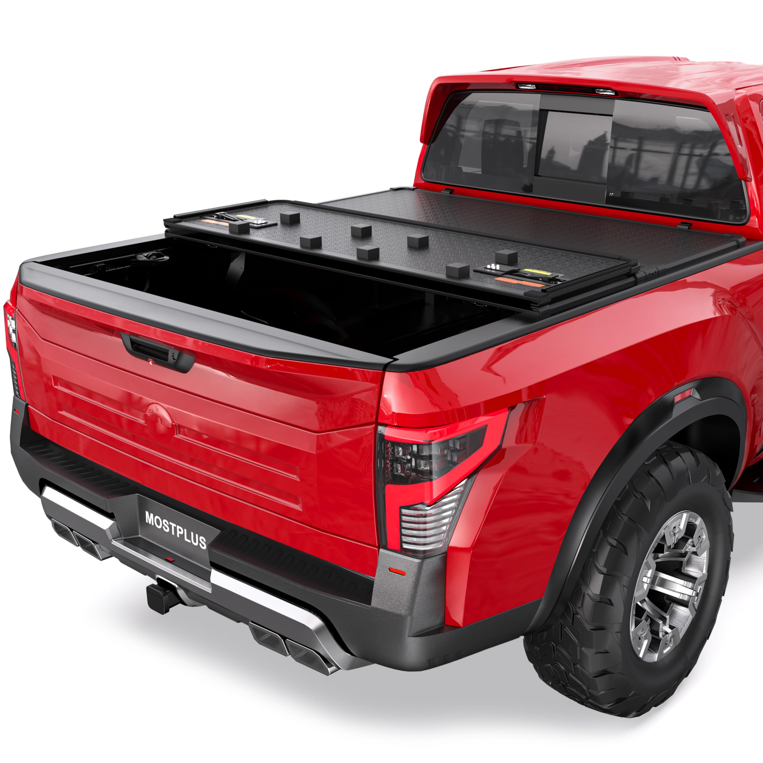 MOSTPLUS Tri-Fold Hard Tonneau Cover