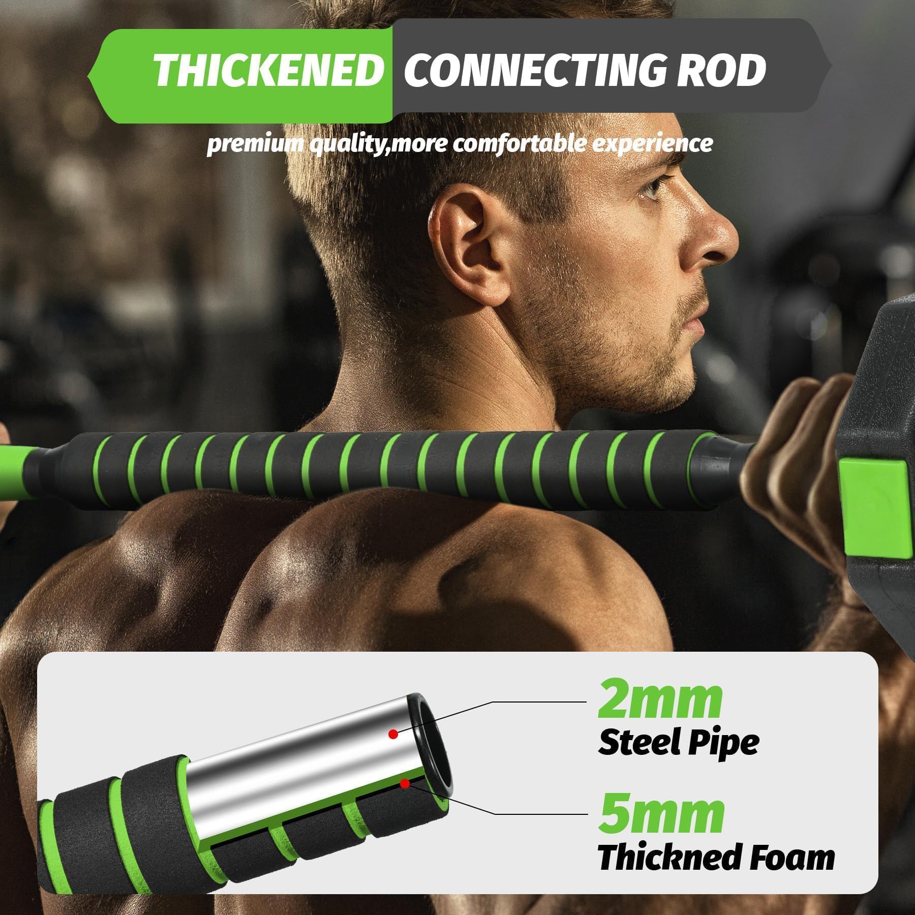 88 LBS Adjustable Dumbbell Set, 4-In-1 Weight Dumbbell Set with Connector, Octagonal Shape & Anti-Slip Handle, Converts to Kettlebells, Barbell, Push Up Stand for Home Gym Men & Women