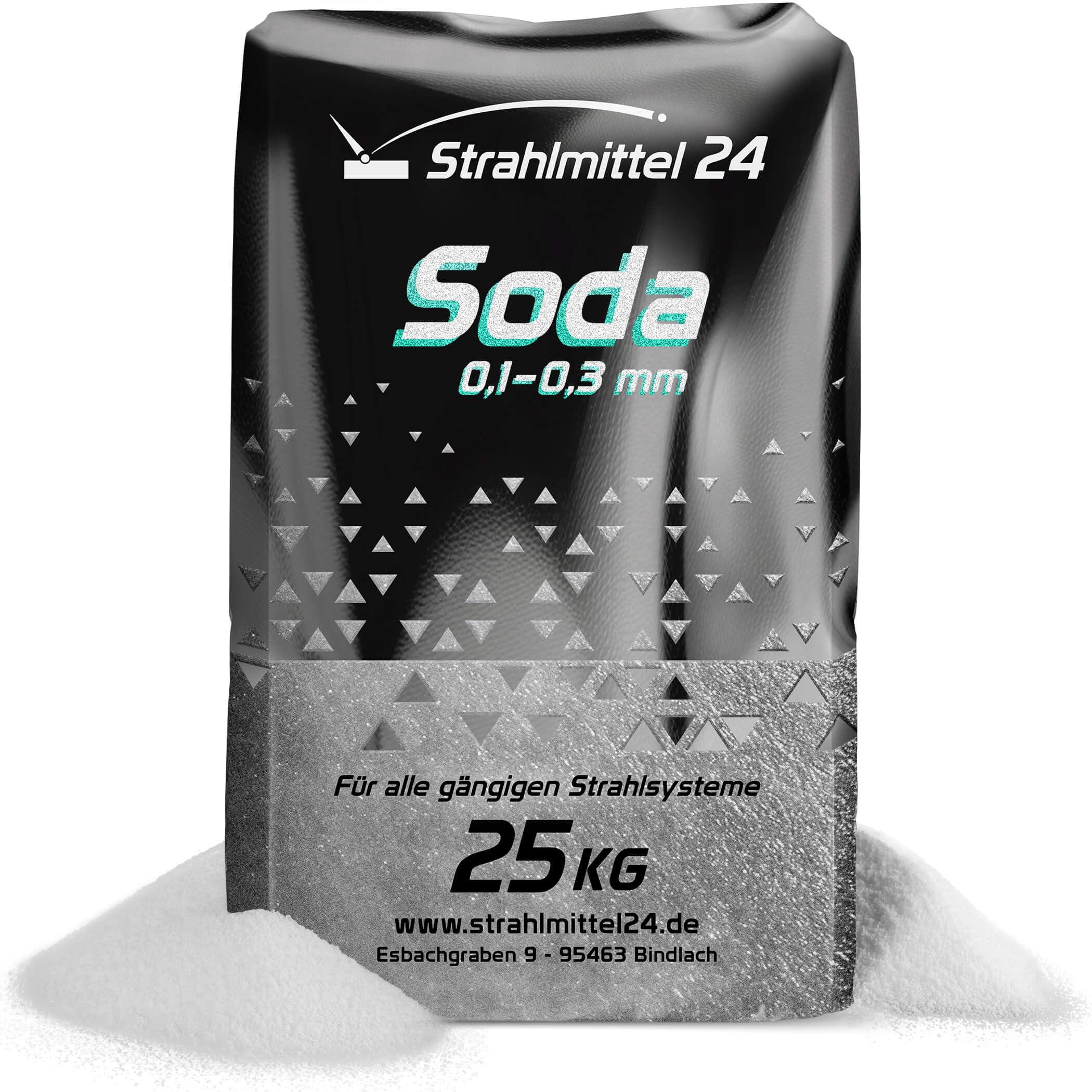 25 KG Soda Strahlmittel 0,1-0,3 mm Strahlsoda