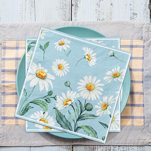 Miniatura 10 de Decoraciones de otoño para baby shower, 40 servilletas de baby shower con texto en inglés "My Little Pumpkin", decoración de papel para cena de